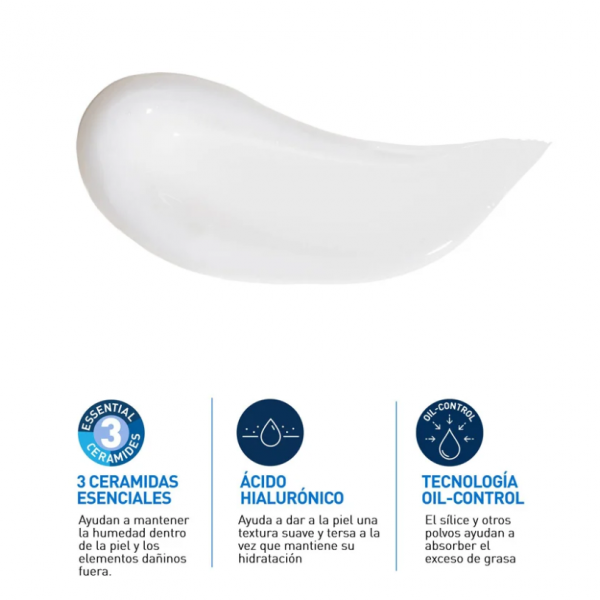 Textura Cerave Oil Control Gel Crema Hidratante 52mL
