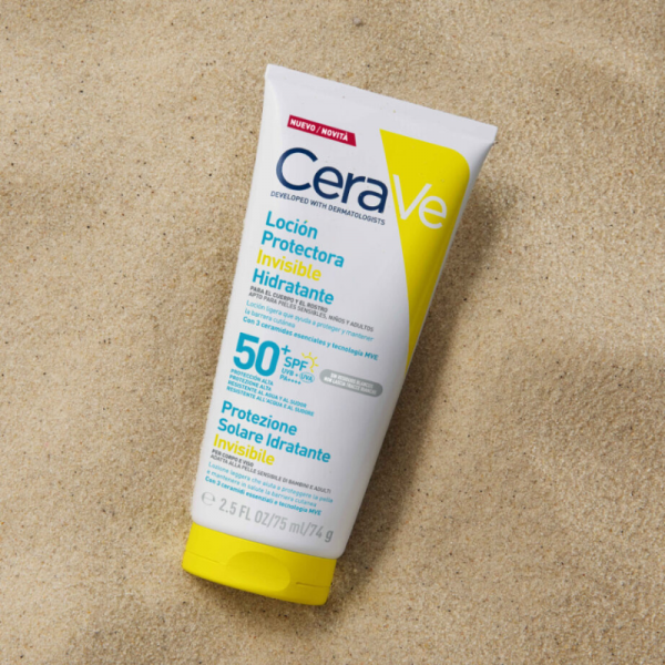 CeraVe Solar Loción Protectora Invisible Hidratante SPF 50+ 177 mL