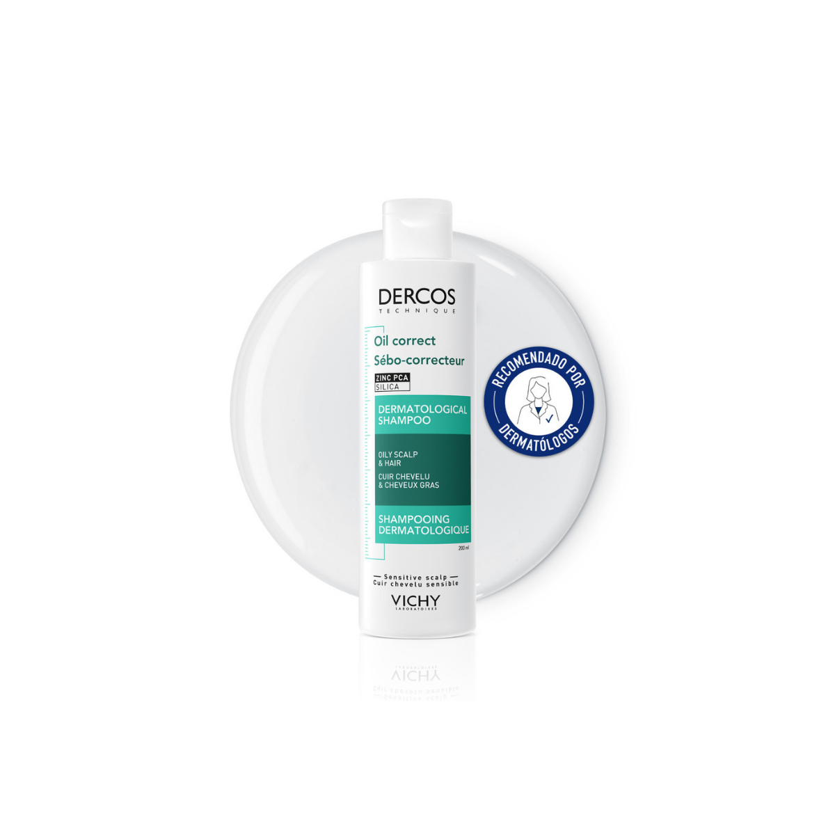 Dercos Champú Tratamiento Sebo - Control 200mL