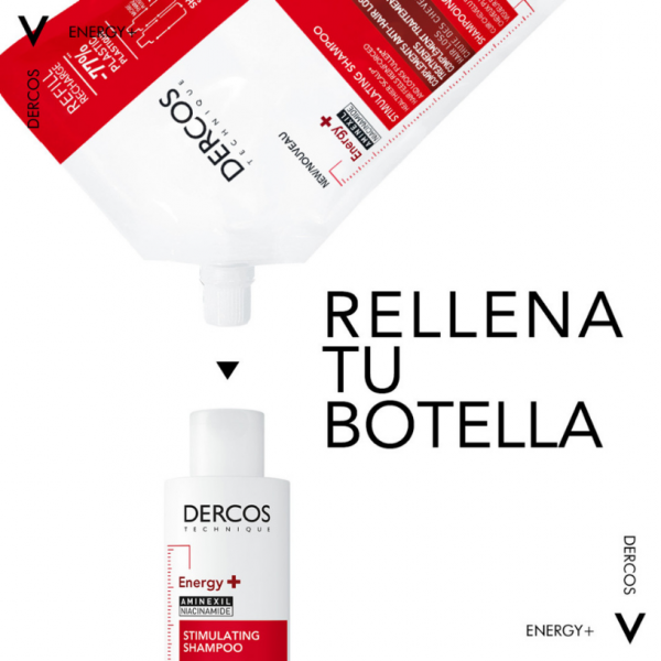 Dercos Champú Energy+ Anticaída Refill 400mL
