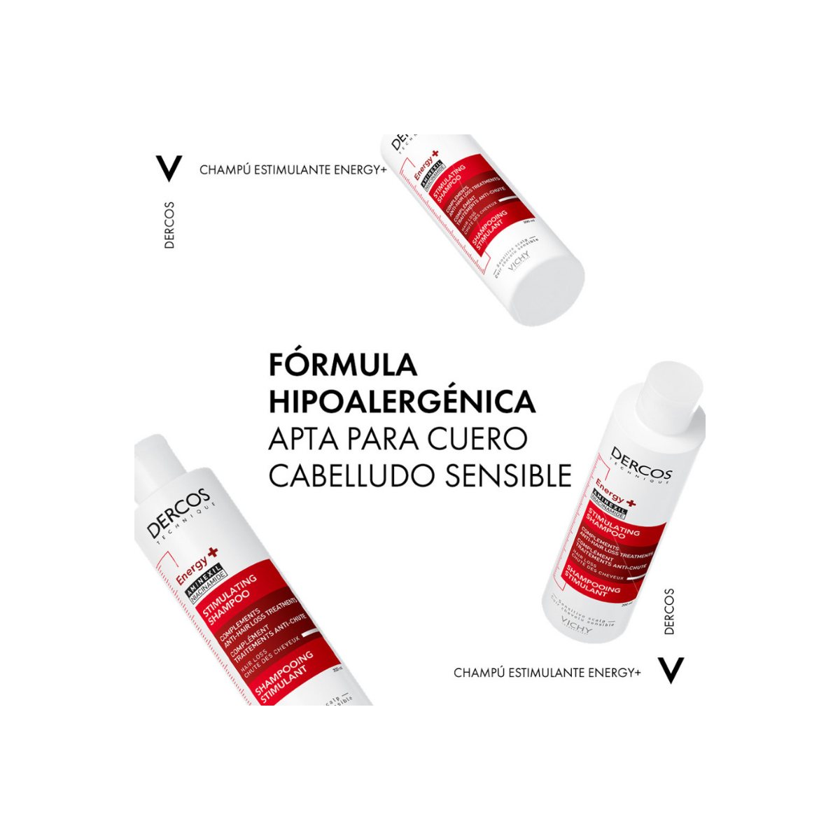 Dercos Champú Energy + Anticaída 200mL
