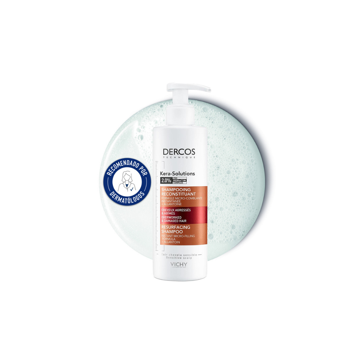 Dercos Champú Kera - Solution Reparador 250 mL