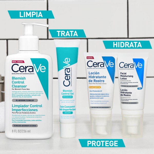 Rutina con Cerave Imperfecciones Gel Control 40mL