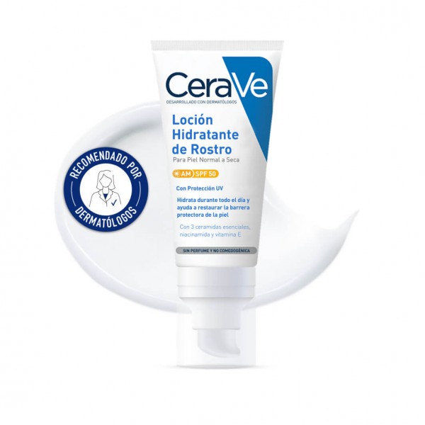 Cerave Loción Hidratante de Rostro SPF 50+ 52mL