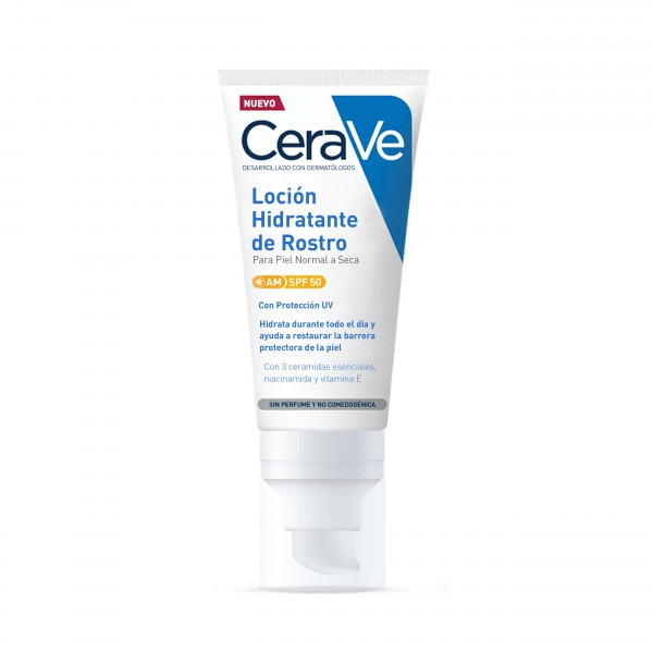 Cerave Loción Hidratante de Rostro SPF 50+ 52mL