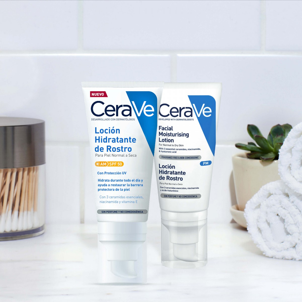 Rutina de día y noche Cerave Loción Hidratante de Rostro