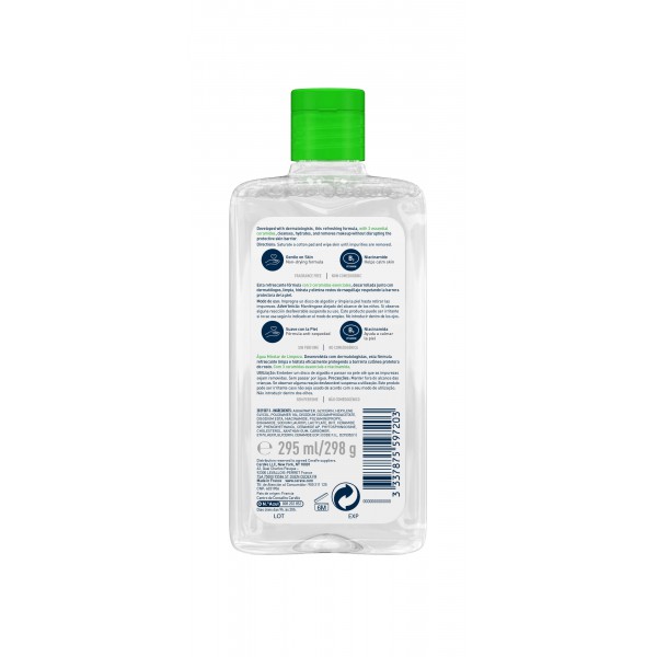 Parte trasera Cerave Agua Micelar 295 mL