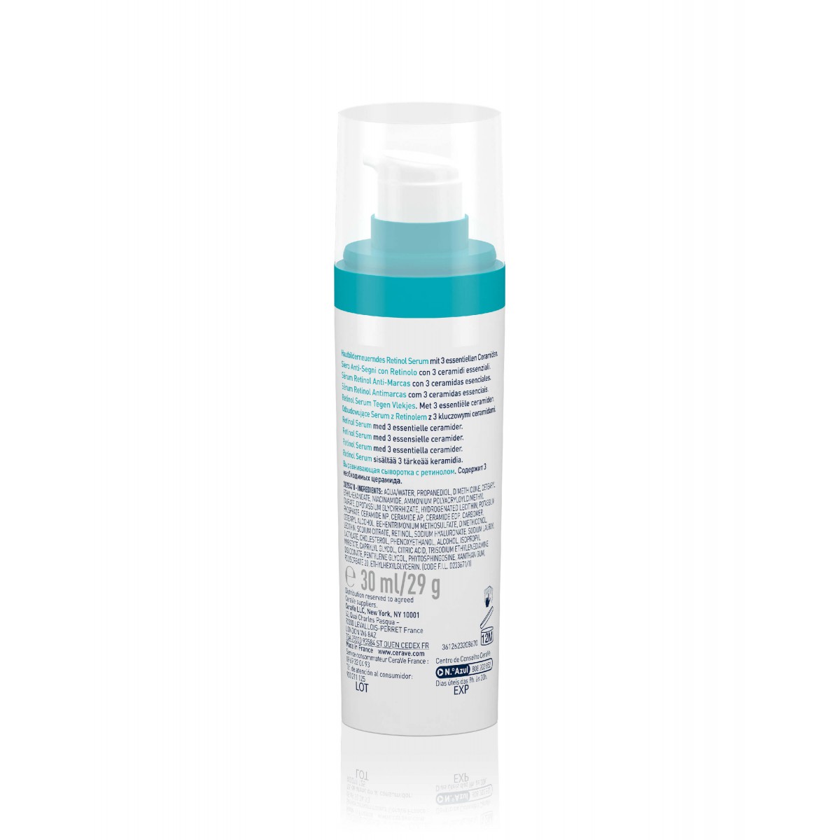 Parte trasera Cerave Imperfecciones Serum Retinol Anti-marcas 30mL