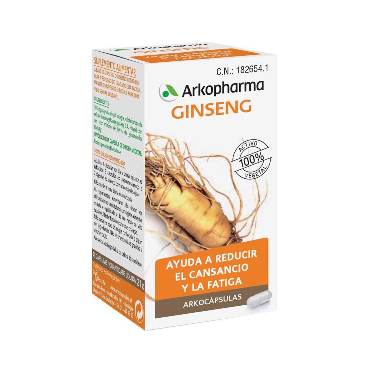 Arkopharma Ginseng 45 cápsulas